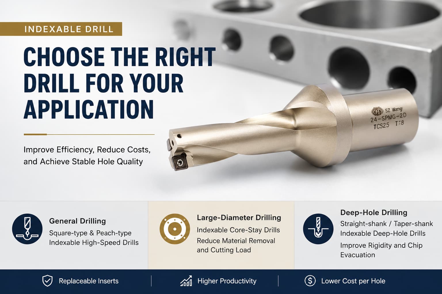 Which Indexable Drill Is Right for Your CNC Machining Application?